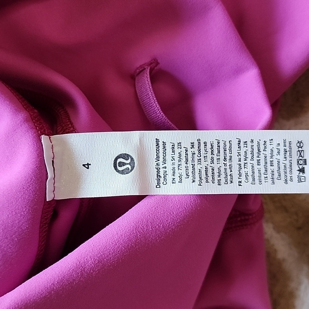 Lululemon Wunder Train High-Rise Tight 25" *Pockets in Pow Pink NWT - Picture 5 of 11